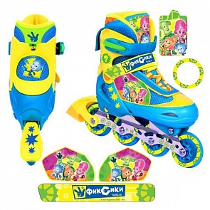 Ролики раздвижные с алюминиевой рамой, размер 30-33, дизайн Фиксики (Shantou, FIX(30-33)Asim)